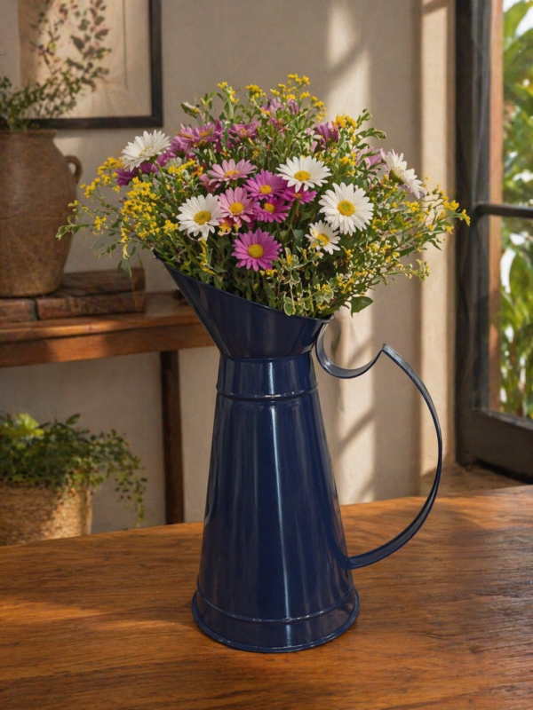 Vaso de Planta Decorativo Azul G