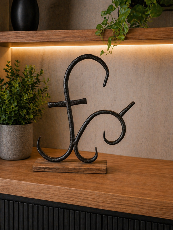 Escultura de ferro Fé