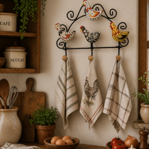 Cabideiro Galinhas Decorativo