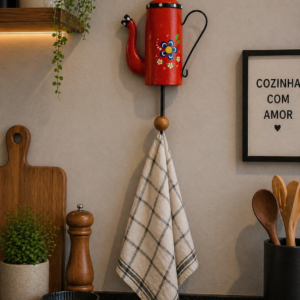 Cabide Bule Decorativo Vermelho