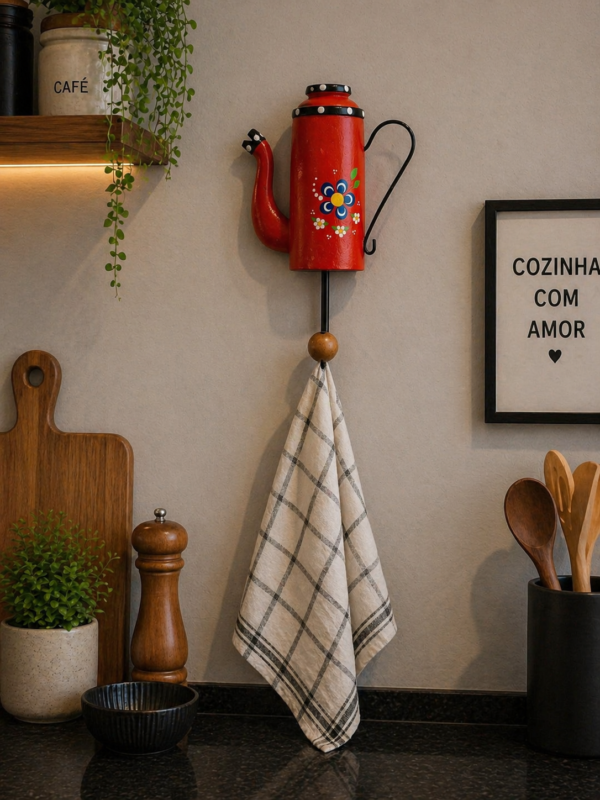 Cabide Bule Decorativo Vermelho