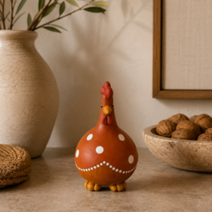 Galinha de Cabaça Decorativa Pequena
