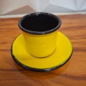 Xicara/Pires esmaltado