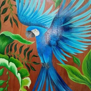 foto do produto Quadro Arara Azul