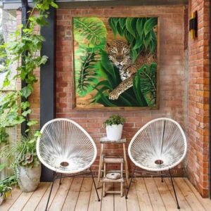 Quadro Moldurado Onça