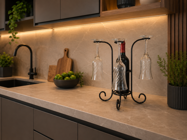 Suporte para Vinho e Taças