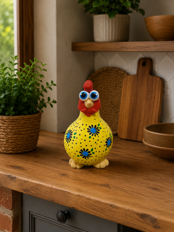 Galinha de Cabaça Decorativa