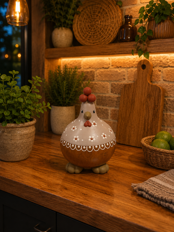 Galinha de Cabaça Decorativa