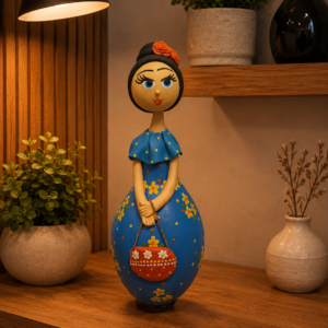 Boneca Decorativa em Cabaça