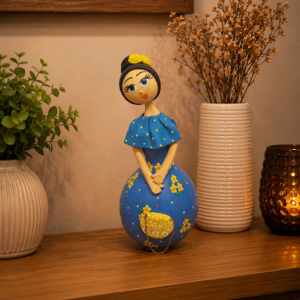 Boneca Decorativa em Cabaça