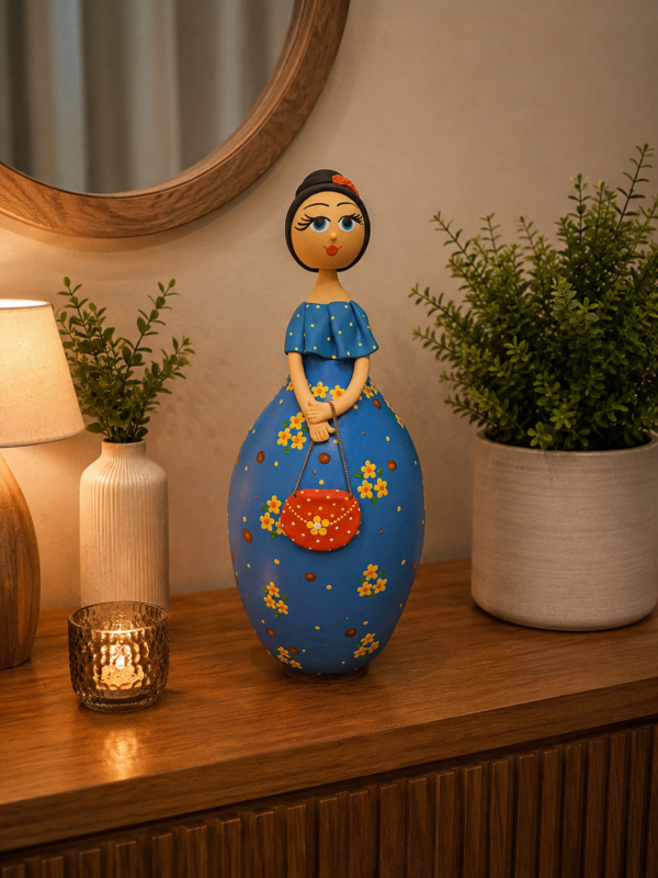 Boneca Decorativa em Cabaça G